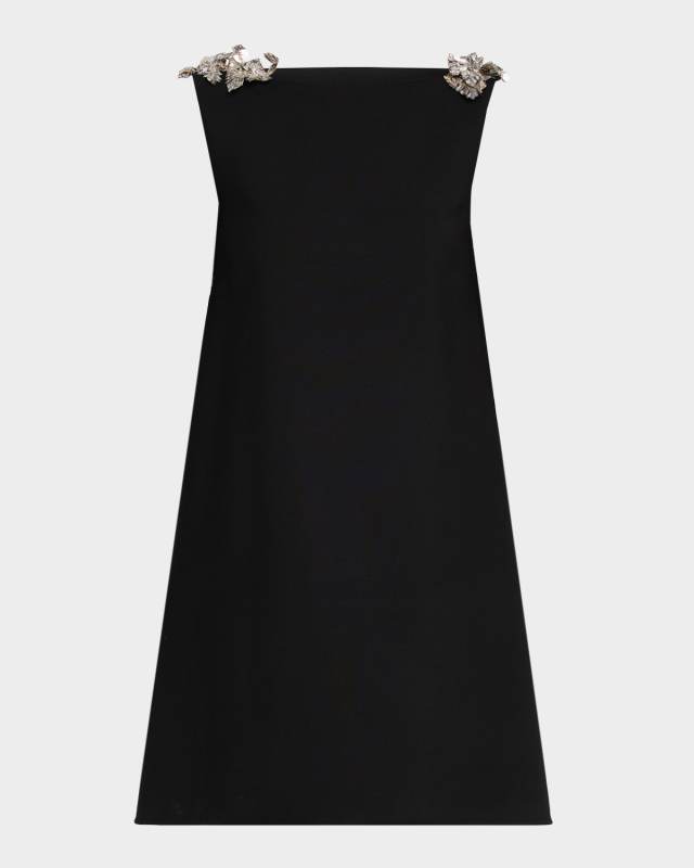 Sleeveless Low-Back Mini Cocktail Dress